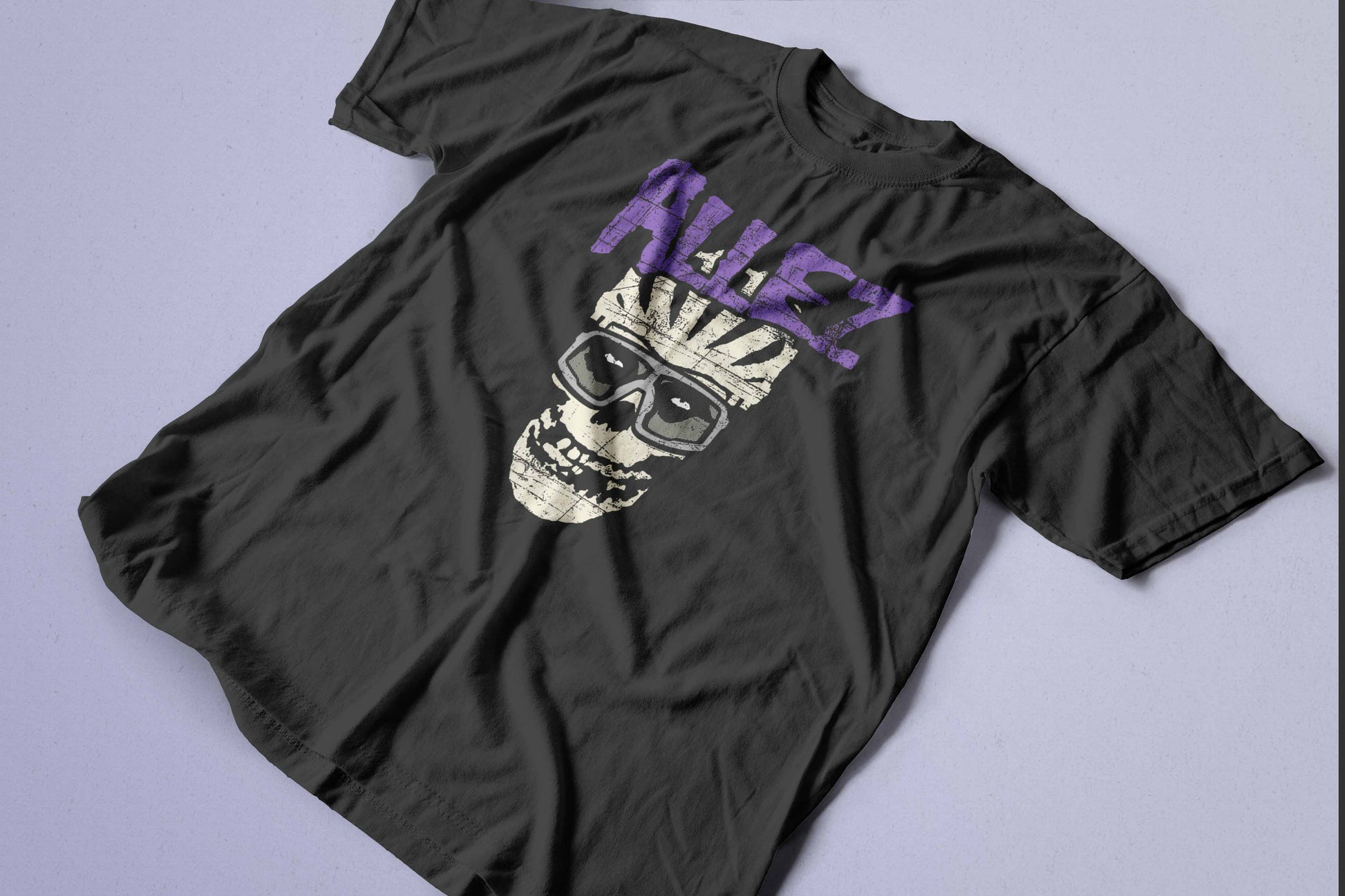 Allez Misfits Skull Inspired Punk Rock Cycling Bike T-Shirt