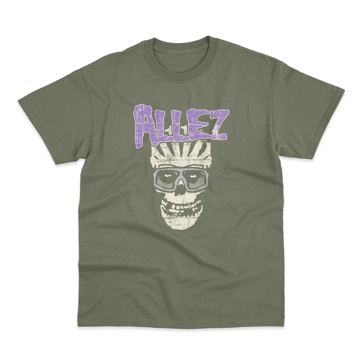 Allez Misfits Skull Inspired Punk Rock Cycling Bike T-Shirt