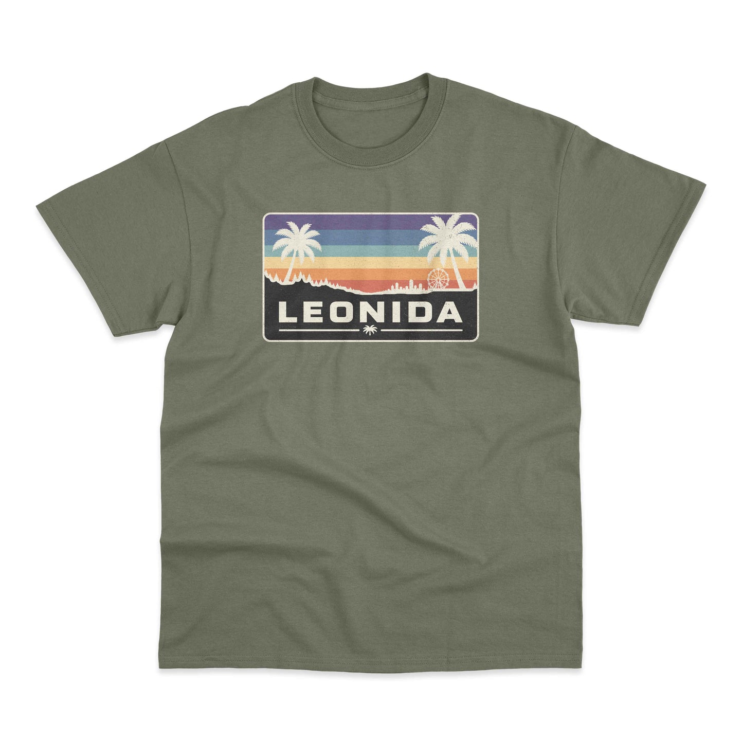 Leonida Inspired Sunset Grand Theft Auto Graphic GTA T-Shirt