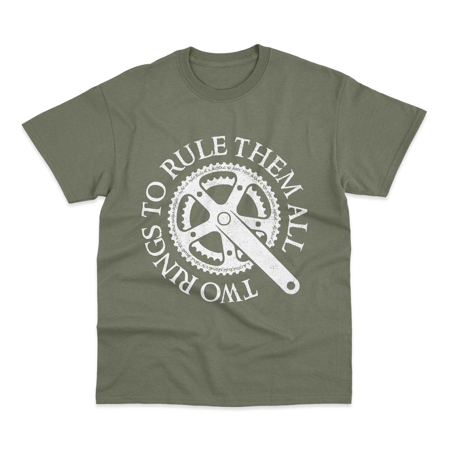 Lord Of The Chain Rings Mash up Cycling T-Shirt Gravel Bike Cyclist