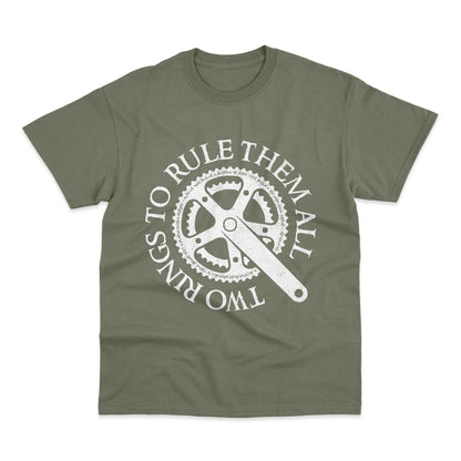 Lord Of The Chain Rings Mash up Cycling T-Shirt Gravel Bike Cyclist