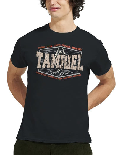 Realms Of Tamriel Elder Scrolls Skyrim Gamer T Shirt Oblivion