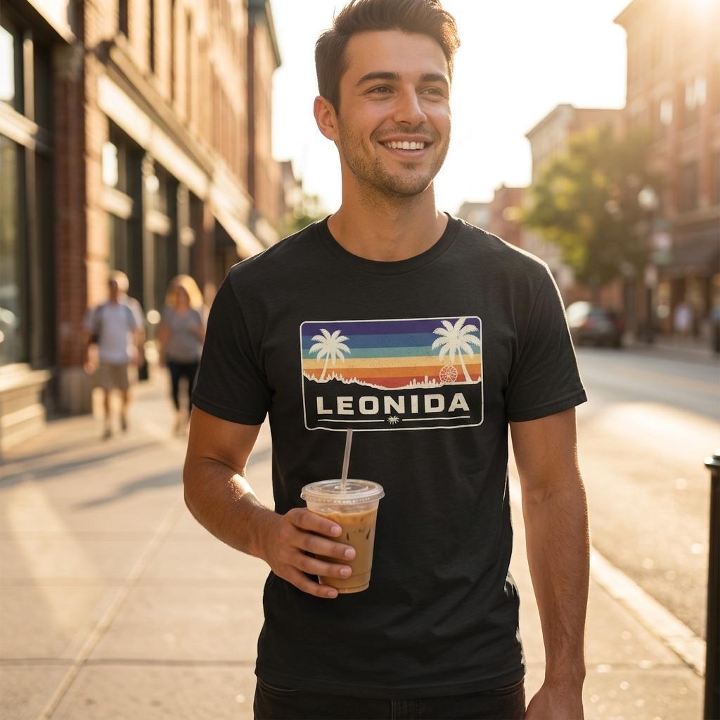 Leonida Inspired Sunset Grand Theft Auto Graphic GTA T-Shirt