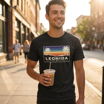 Leonida Inspired Sunset Grand Theft Auto Graphic GTA T-Shirt