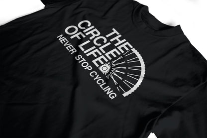The Circle Of Life Never Stop Cycling Cyclist T-Shirt the north face mash up