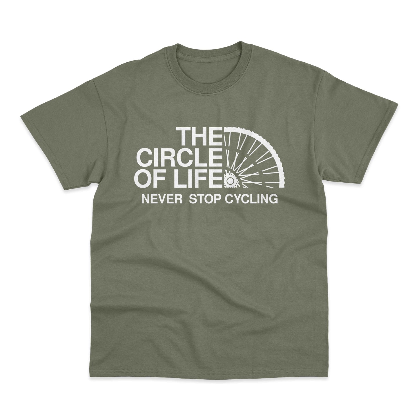 The Circle Of Life Never Stop Cycling Cyclist T-Shirt Trek