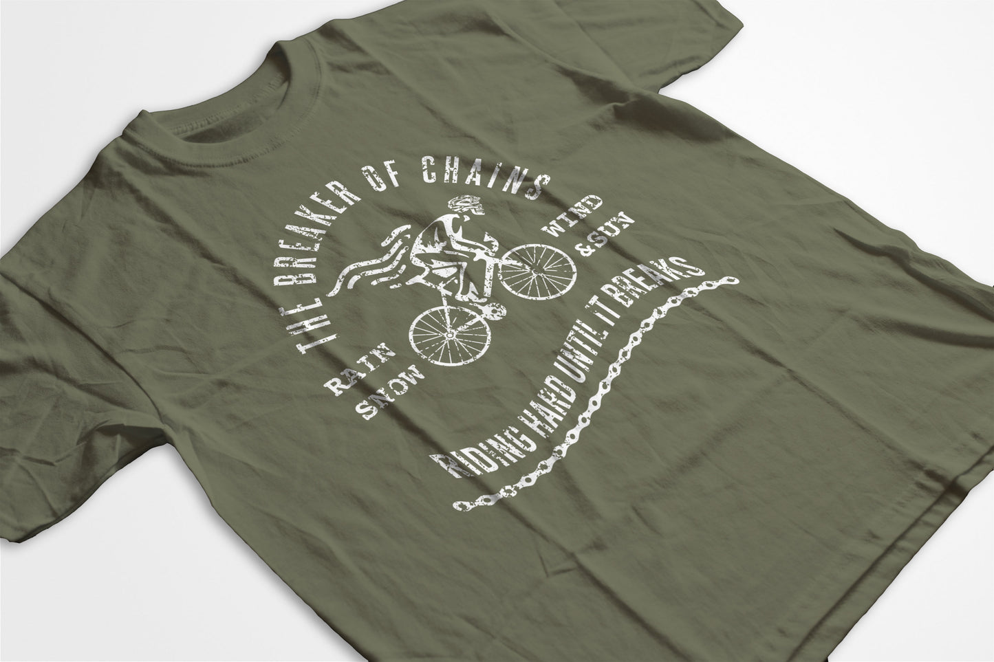 Breaker Of Chains Riding Hard Cycling T-Shirt
