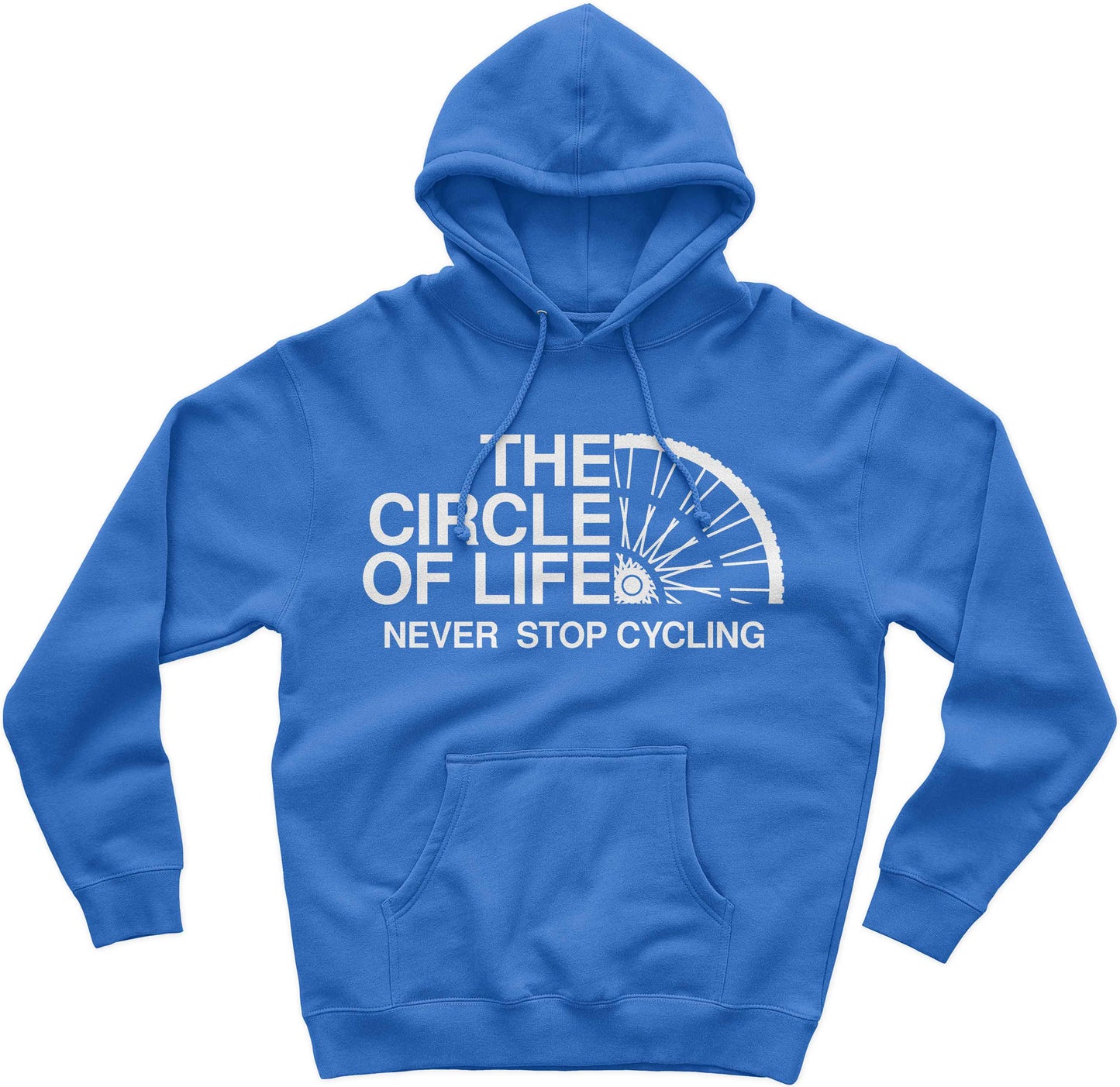 The Circle Of Life Never Stop Cycling Cyclist Hoodie