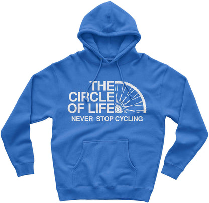 The Circle Of Life Never Stop Cycling Cyclist Hoodie