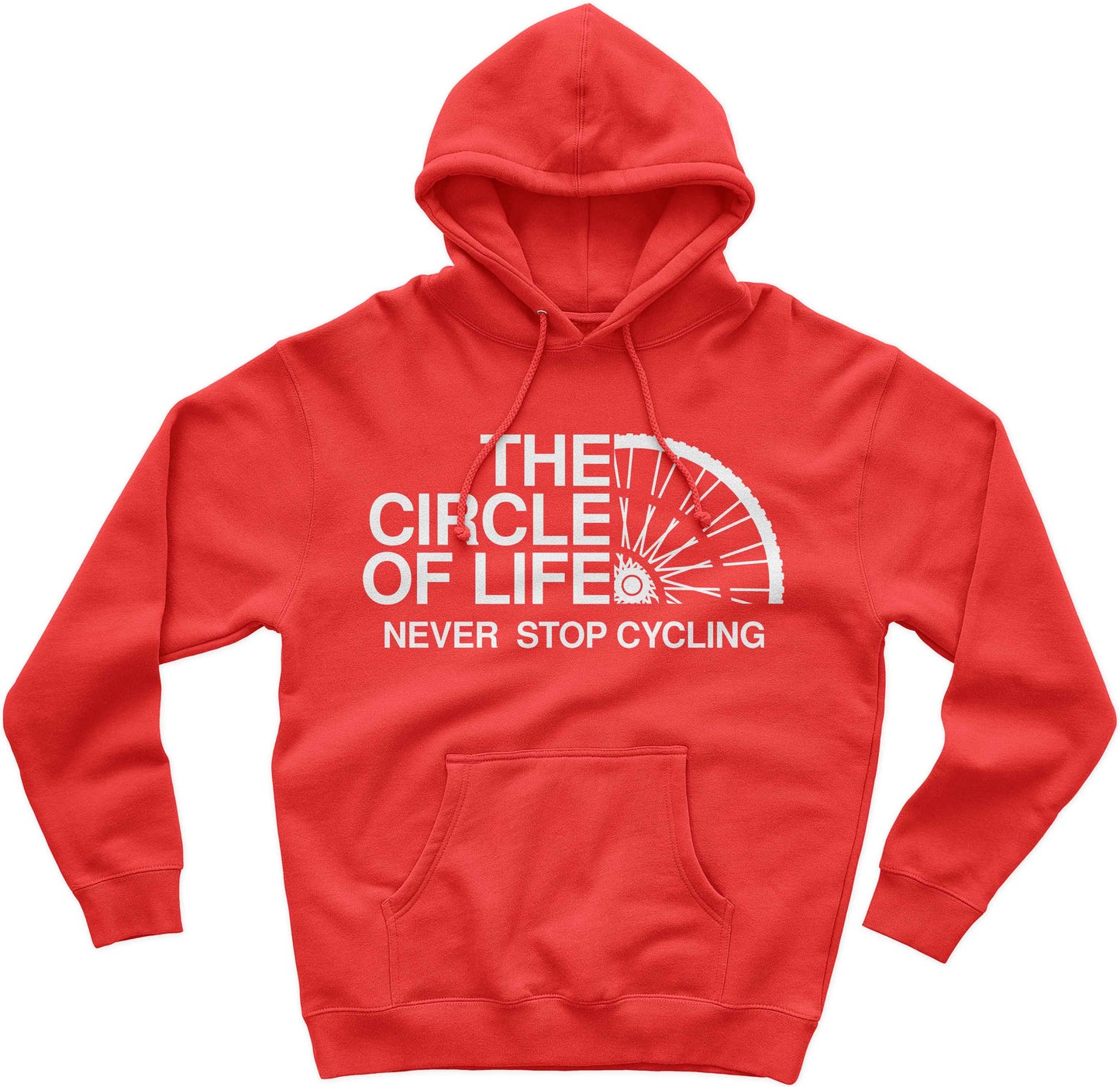The Circle Of Life Never Stop Cycling Cyclist Hoodie