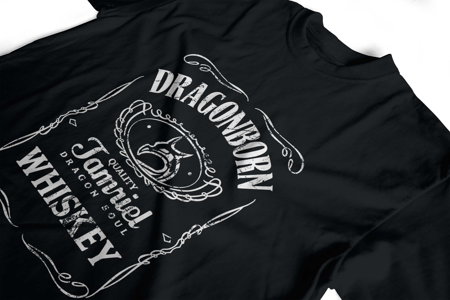 Dragonborn Elder Scrolls Whisky Funny Drink T-Shirt