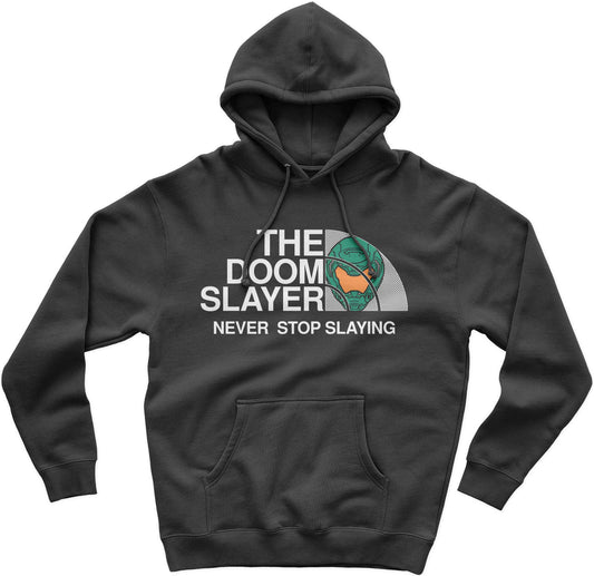 The Doom Slayer Never Stop Slaying Gamer Hoodie  Dark Ages