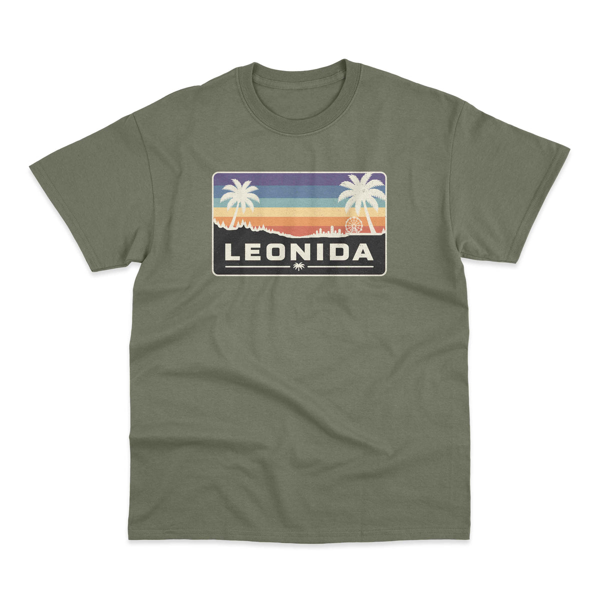 Leonida Inspired Sunset Grand Theft Auto Graphic GTA T-Shirt