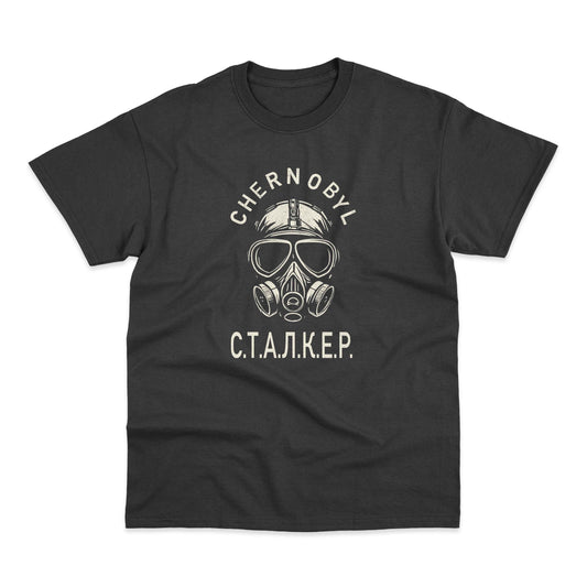 The Chernobyl Mask Of the Stalker Game T Shirt
