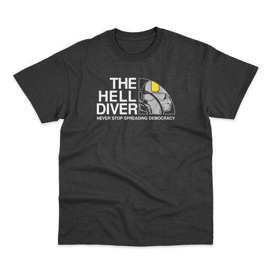 Helldivers T-Shirt Never Stop Spreading Democracy 