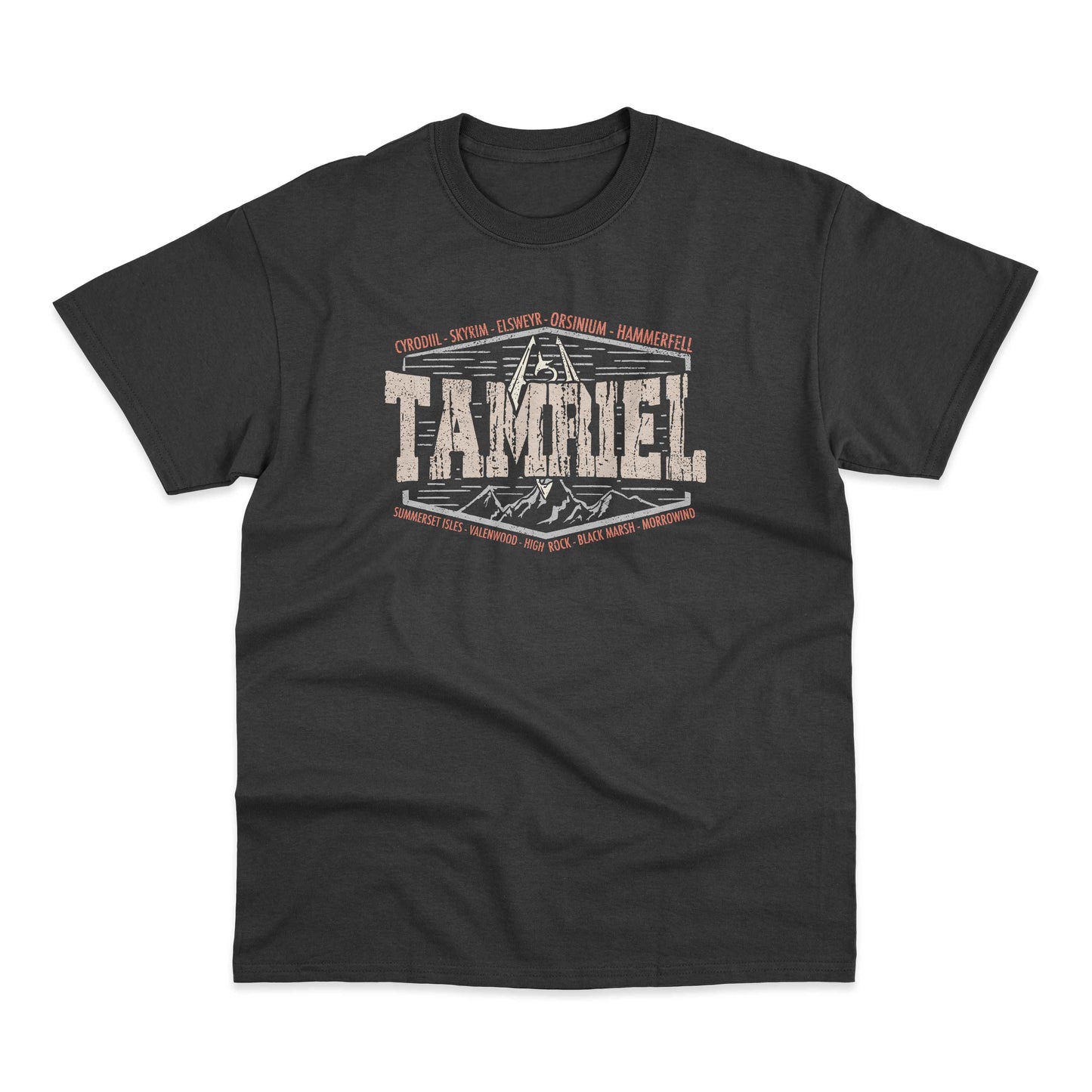 Realms Of Tamriel Elder Scrolls Skyrim Gamer T Shirt Oblivion