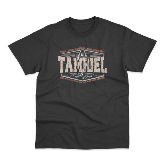 Realms Of Tamriel Elder Scrolls Skyrim Gamer T Shirt Oblivion