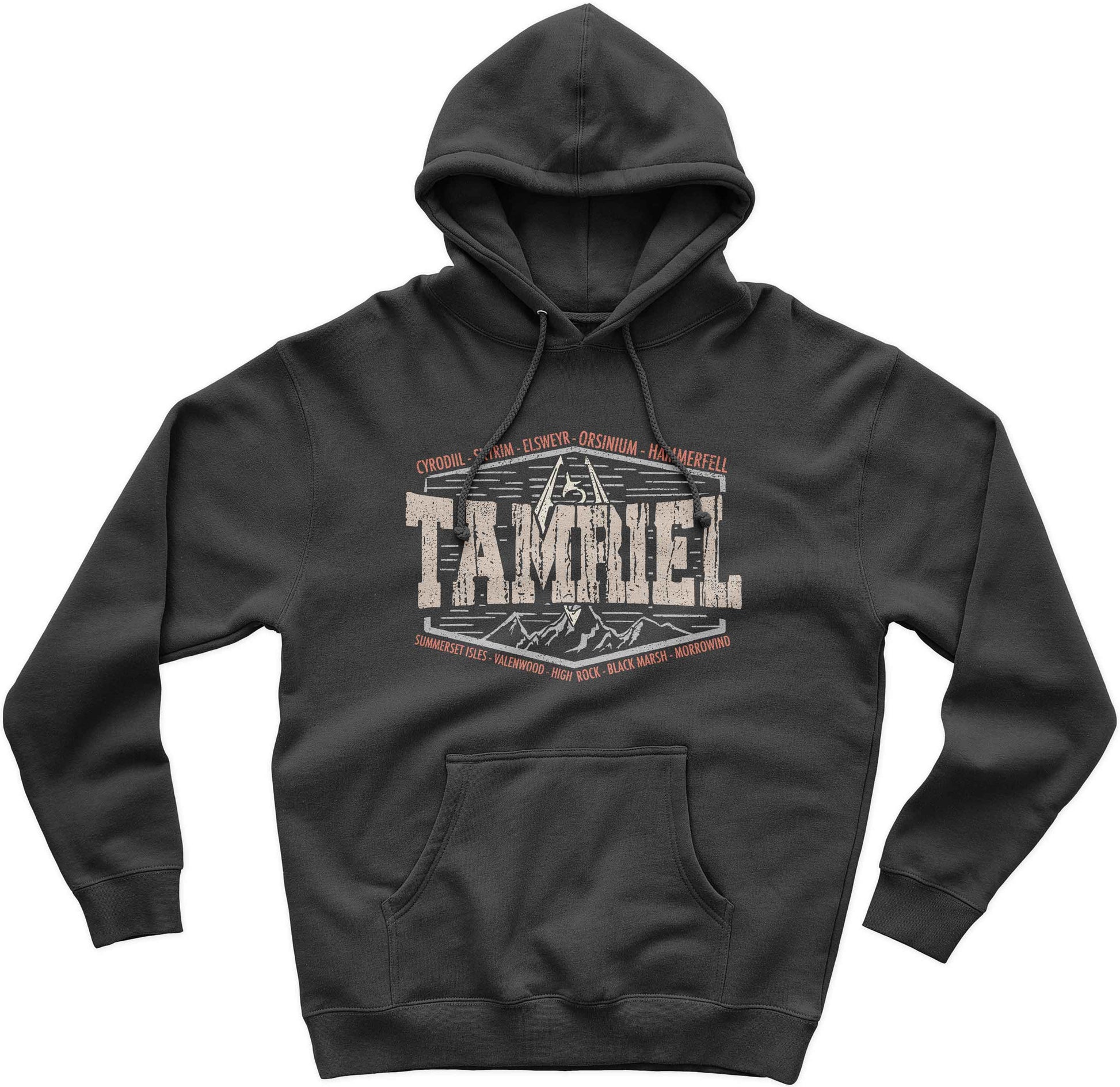 Realms Of Tamriel Elder Scrolls Skyrim Gamer Hoodie Oblivion