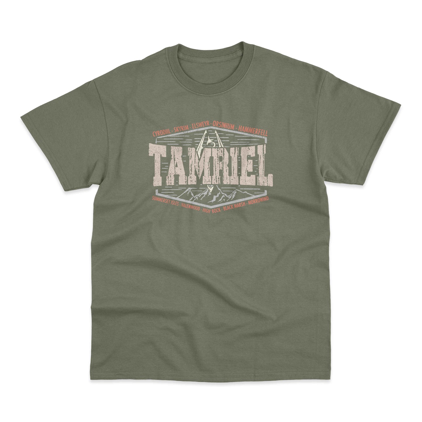 Realms Of Tamriel Elder Scrolls Skyrim Gamer T Shirt Oblivion