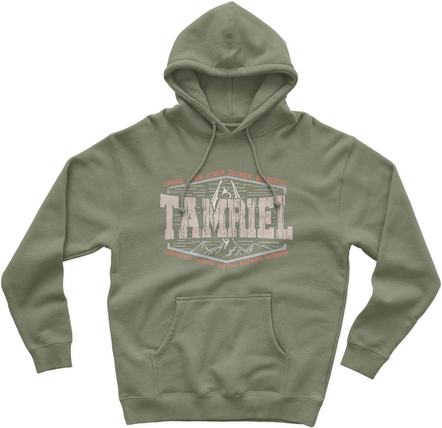 Realms Of Tamriel Elder Scrolls Skyrim Gamer Hoodie Oblivion