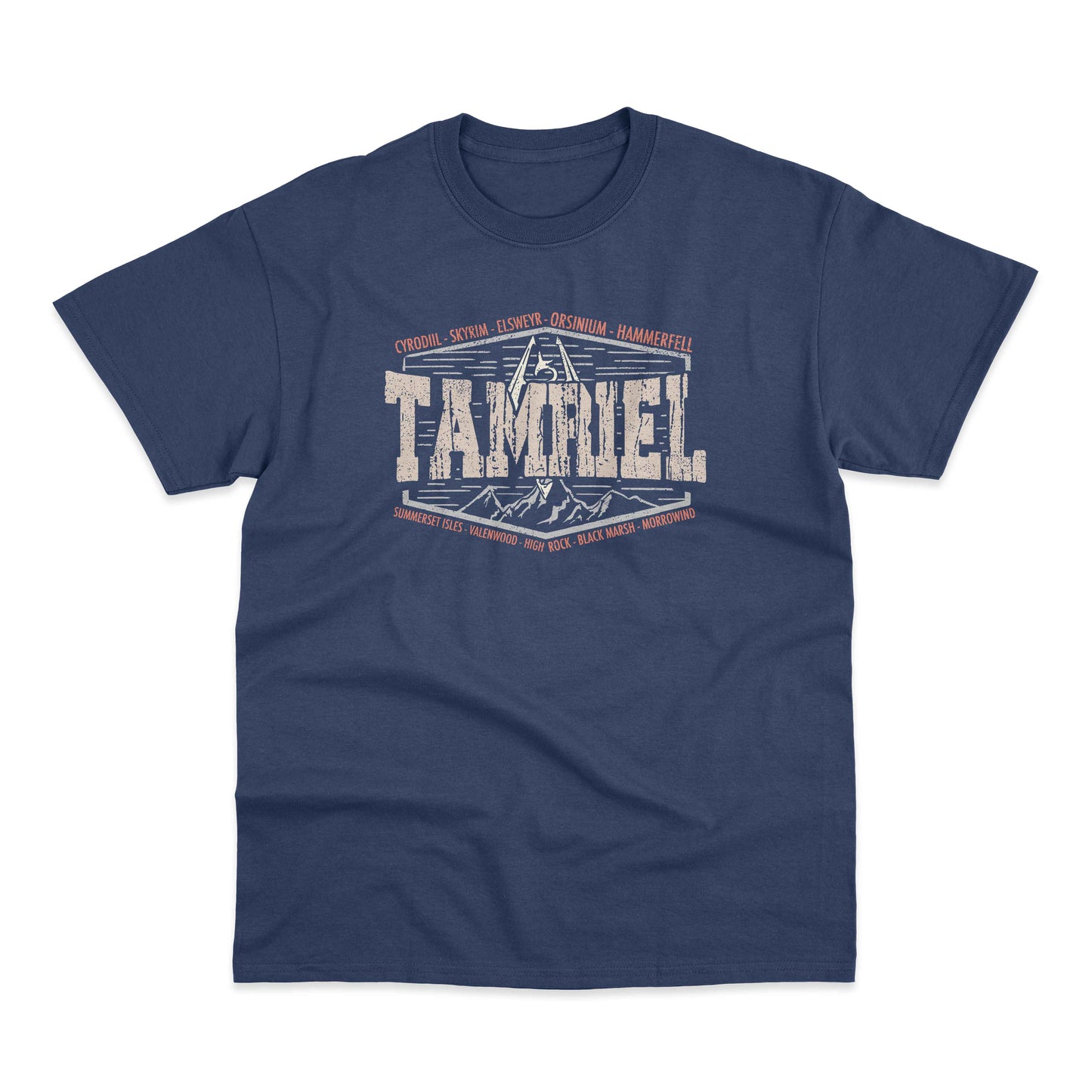 Realms Of Tamriel Elder Scrolls Skyrim Gamer T Shirt Oblivion