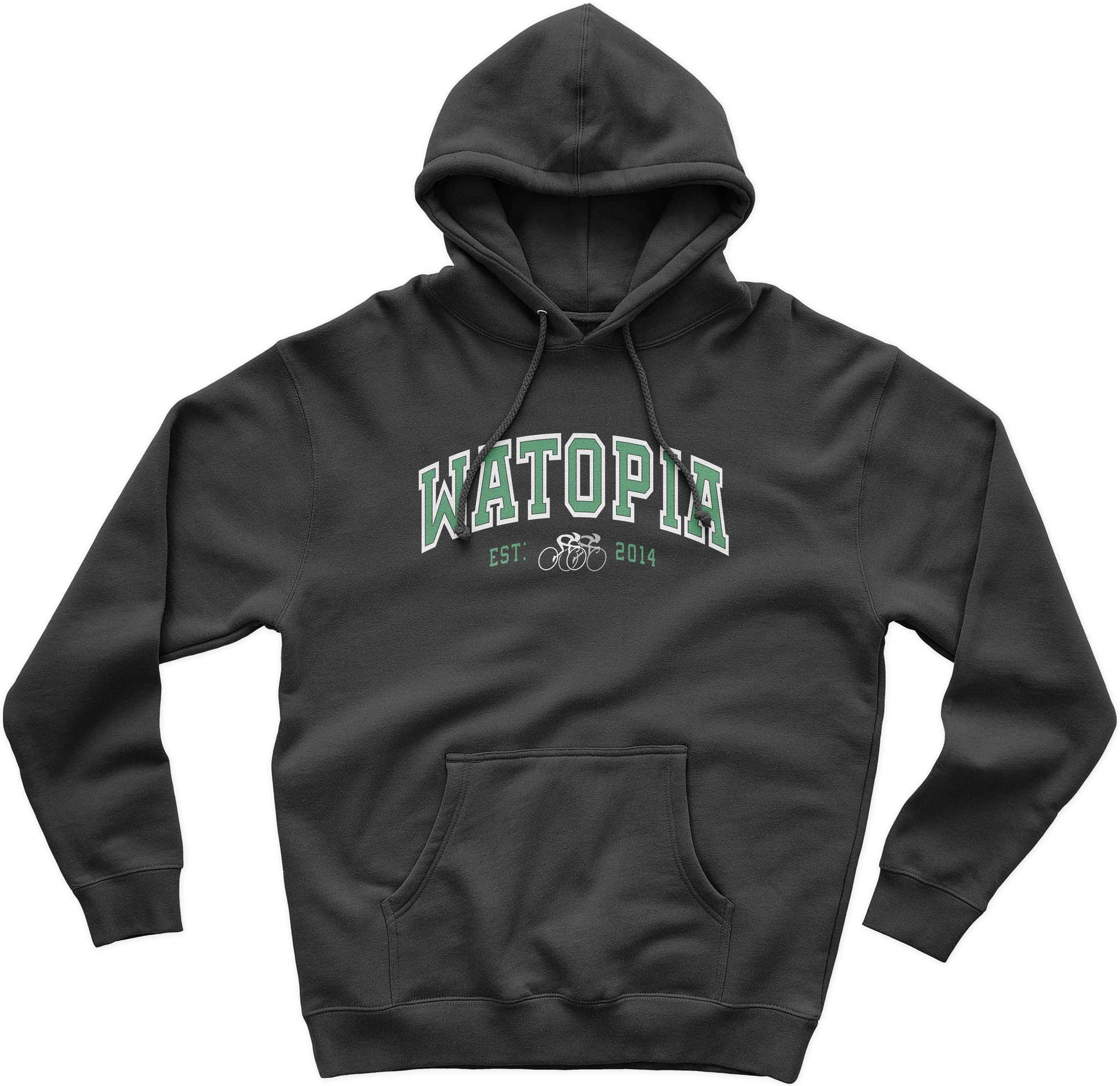 Watopia Cycling Est 2014 Hoodie for Zwift Cyclists