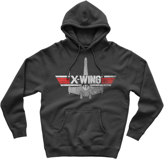 X Wing Star Wars Top Gun style Mash Up Hoodie
