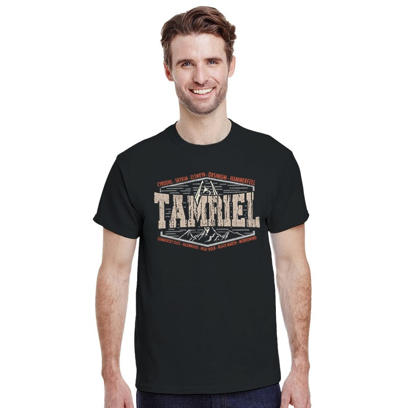 Realms Of Tamriel Elder Scrolls Skyrim Gamer T Shirt Oblivion