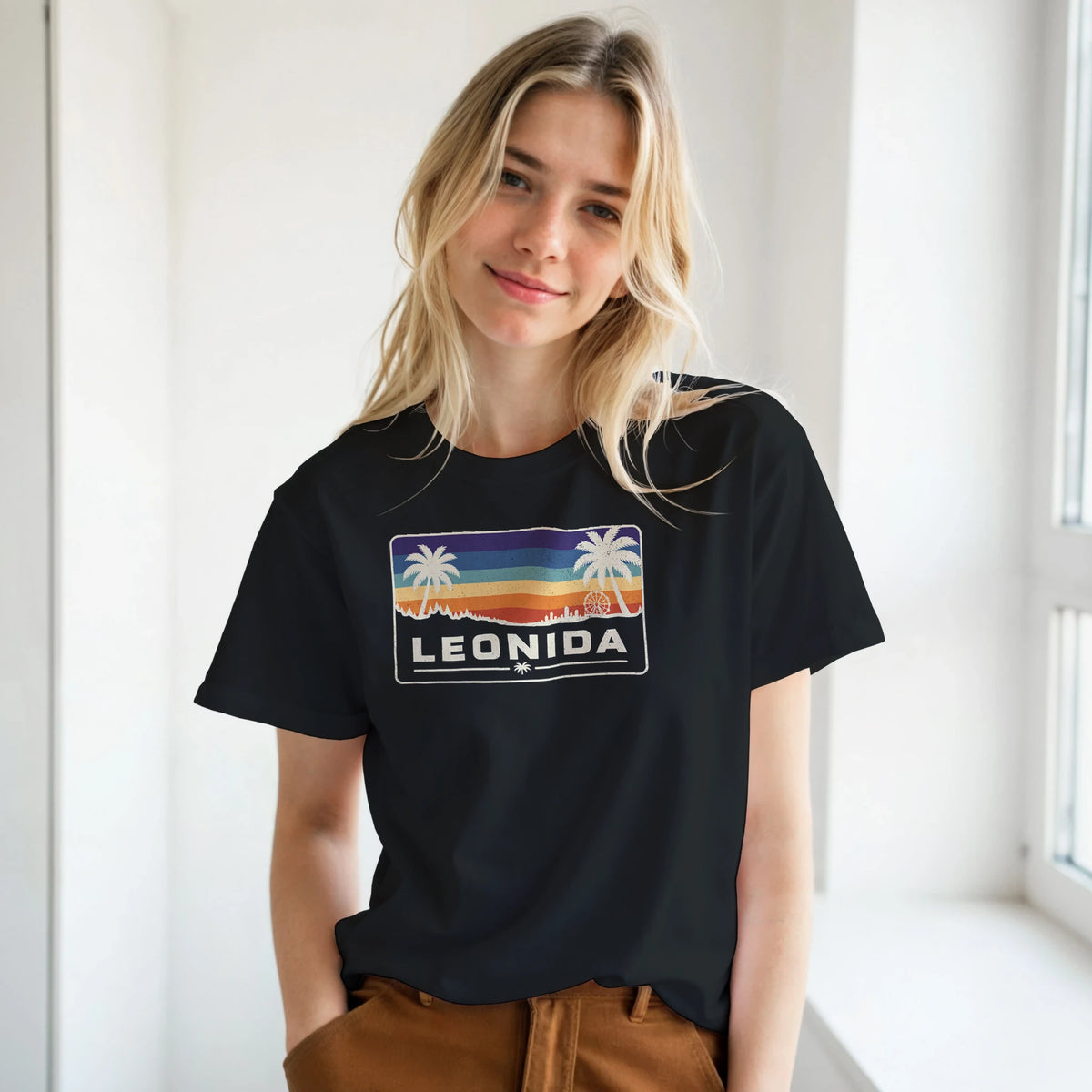 Leonida Inspired Sunset Grand Theft Auto Graphic GTA T-Shirt
