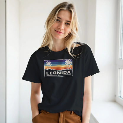 Leonida Inspired Sunset Grand Theft Auto Graphic GTA T-Shirt