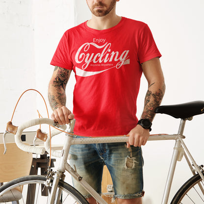 Enjoy Cycling Coke Cola Parody Cyclist T-Shirt garmin