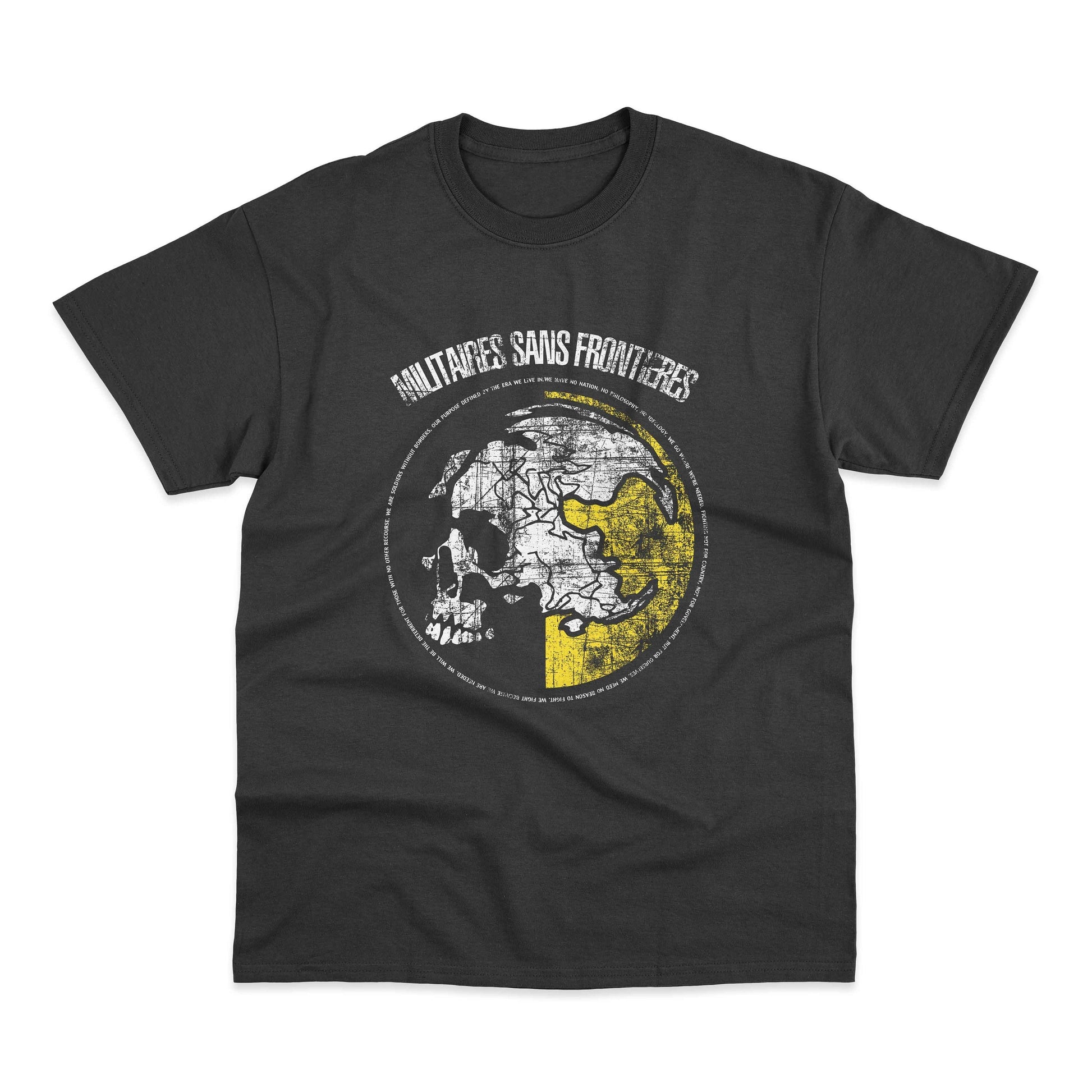 metal gear militaires sans frontieres Militaires Sans Frontieres Metal Gear Solid T-Shirt – Mork Mork Sort