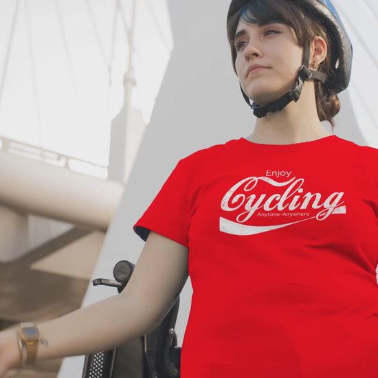 Enjoy Cycling Coke Cola Parody Cyclist T-Shirt