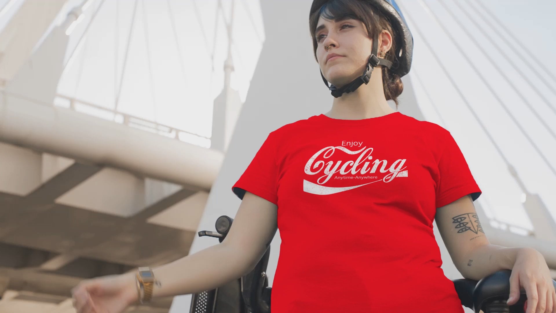 Enjoy Cycling Coke Cola Parody Cyclist T-Shirt